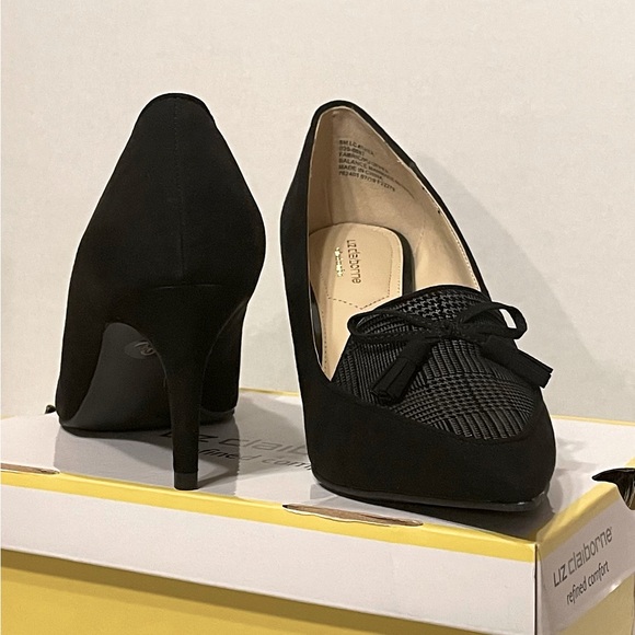 Liz Claiborne LC Athea Heel Black Size 8 - Picture 2 of 9